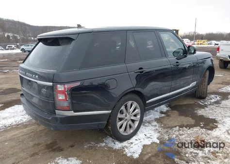 2016 Land Rover Range Rover 3.0L V6 Supercharged Hse из США, поврежденный, VIN SALGS2PF7GA308049